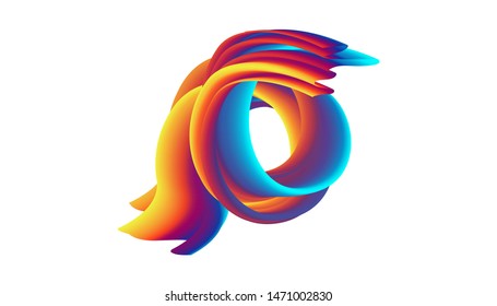 abstract gradient bland in  white isolated background