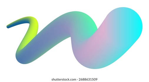 Forma de curvas de mezcla de degradado Abstractas. Ilustración vectorial