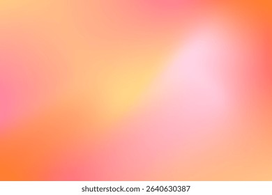 Abstract gradient blending warm pink and orange tones. orange background vector