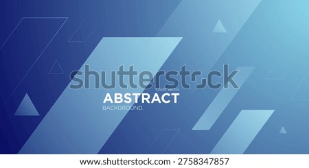 Abstract gradient blue background with arrow shapes pattern element concept design. Cool and futuristic banner style. Eps10 vector