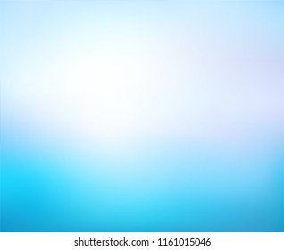 Abstract Gradient Blue background. Blurred Sky with clouds and aqua water pool backdrop. Vector illustration for your graphic design, banner, summer or travel poster