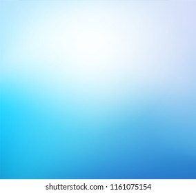 Abstract Gradient Blue background. Blurred Sky with clouds and aqua water pool backdrop. Vector illustration for your graphic design, banner, summer or travel poster