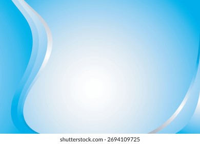 Abstrakter Farbverlauf blaue Hintergrund Geometrie Welle oder Hintergrund Tapete Kunst für Flyer Banner und Social Media Post Template