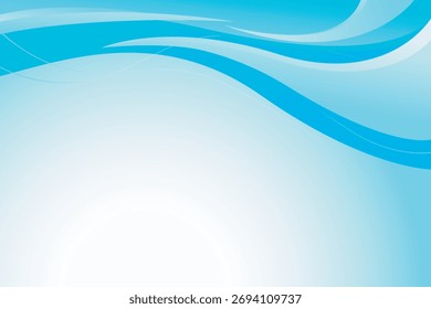 Abstract gradient blue background geometry wave or backdrop wallpaper art for flyer banner and social media post template