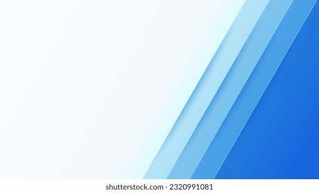 Abstract gradient blue background with paper cut straight line, landing page , banner, presentation, poster in 3d, orgami style, vector illustration.