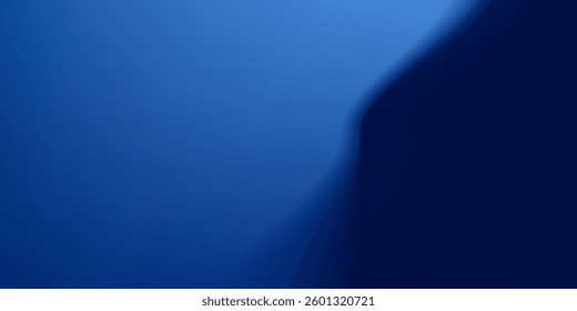 Abstract gradient blue abstract background with a soft curve and smooth lighting simple
