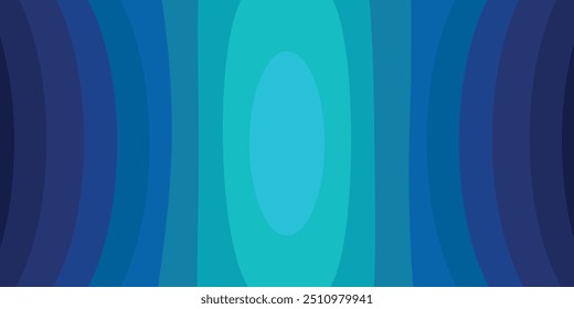 Abstract gradient blue banner background with dynamic curves. Vector illustration