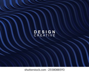Abstract gradient blue banner color with unique wavy design, great for creating headers, promotional banners and eye-catching graphic elements with a modern and dynamic look.