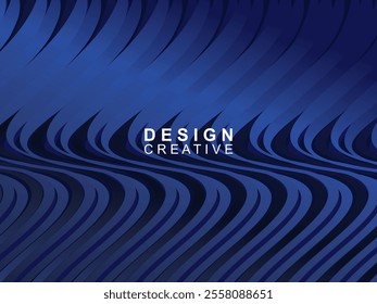 Abstract gradient blue banner color with unique wavy design, great for creating headers, promotional banners and eye-catching graphic elements with a modern and dynamic look.