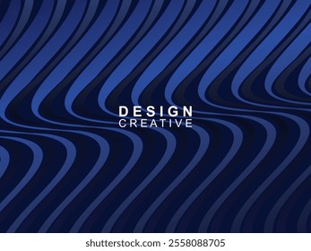 Abstract gradient blue banner color with unique wavy design, great for creating headers, promotional banners and eye-catching graphic elements with a modern and dynamic look.