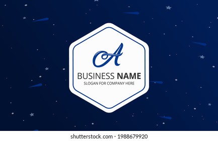 Abstract Gradient Blue Business Background