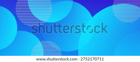 Abstract gradient blue color background with circles. Eps10 vector