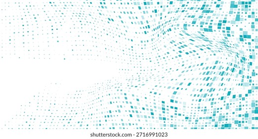 Gradiente Abstractas Color azul Fondo de semitono Patrón de puntos escalonados Moderno Abstractas