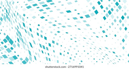 Abstrato Gradiente Cor Azul Meio-Tom Fundo Pontos Escalonados Padrão Moderno Abstrato Design Arte