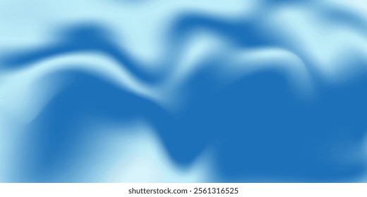 Abstract gradient blue curve lines illustration background. Cool Wallpaper.