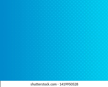 Abstract gradient blue dots background. Vector illustration in comic style