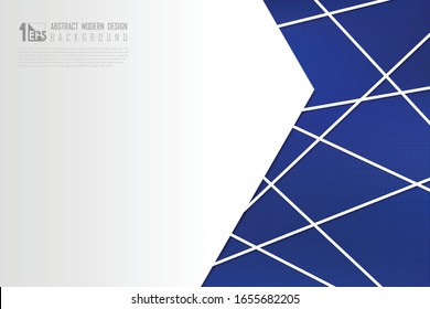 Medio tono azul de degradado abstracto con diseño de plantilla en blanco de fondo de espacio de copia. Decoración para anuncio, afiche, obra de arte, diseño de plantilla, impresión, informe anual. ilustración vectorial eps10
