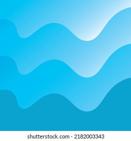Abstract gradient with blue horizontal wavy pattern. Simple and modern for smartphone or mobile phone