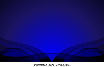 Abstract Gradient Blue Light Background Vector