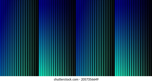 Abstract gradient blue line halftone pattern texture. Vector radial striped background for retro, graphic effect. Monochrome stripe texture. Vector