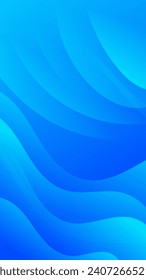 Abstract Gradient Blue liquid background. Modern vector background design. Dynamic Waves. Fluid shapes composition.  Fit for social media story template 