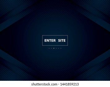 Abstract gradient blue luxury background with dark circle decoration halfrome. You can use for ad, poster, presentation of tech, new design. illustration vector eps10
