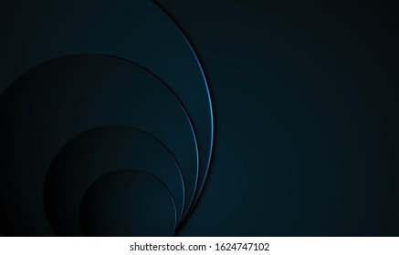 Abstract gradient blue luxury line template premium background. 