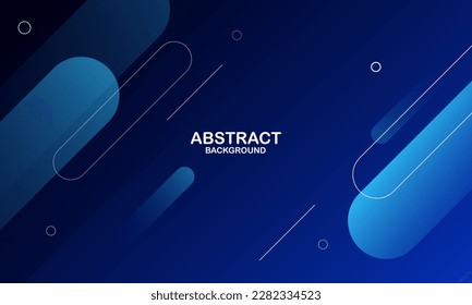 Fondo minimalista de degradado azul abstracto. Ilustración del vector