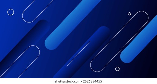 Abstract gradient blue minimalist background. Vector illustration