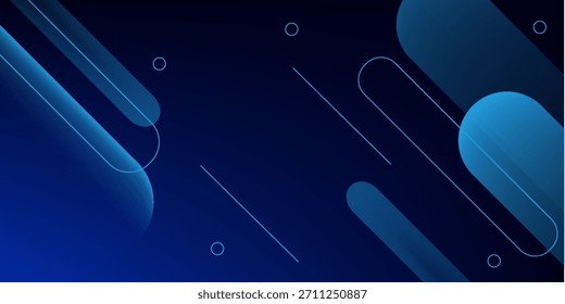 Abstract gradient blue minimalist background. Vector illustration