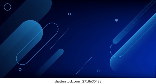 Abstrakter Farbverlauf blauer minimalistischer Hintergrund. Vektorgrafik