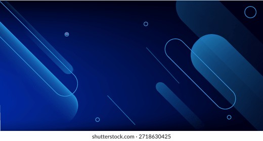 Abstract gradient blue minimalist background. Vector illustration