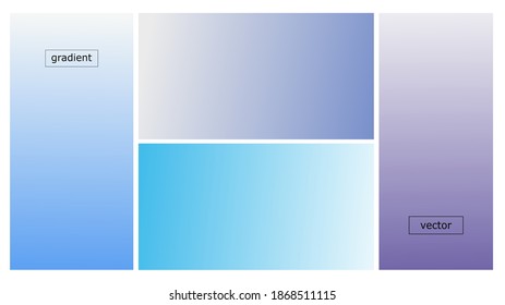 Abstract gradient blue modern design background. Colorful pastel blue and white tones dynamic lights, empty simple colour blend design vector