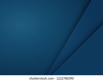 Abstract gradient blue papercut background with copy space, vector eps10