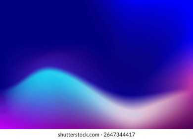 Abstract Gradient With Blue and Purple Hues Creating a Vibrant Visual Scene