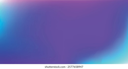 Abstract gradient in blue, purple, pink. Blurred background. Soft pastel colors. Colorful background for wallpaper, banner, presentation. Vector illustration