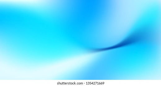 Abstract Gradient blue teal wave background. Blurred blue white turquoise water backdrop. Vector illustration for your graphic design, banner, summer, wallpaper or aqua poster
