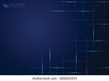 Abstract gradient blue tech design of line pattern electronic artwork background. Decorate for ad, poster, artwork, template design, print. illustration vector eps10
