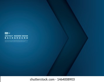 Abstract gradient blue template overlap modern design cover. Use for ad, poster, artwork, template, presentation. illustration vector eps10