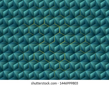 Abstract gradient blue triangles geometric tech design. You can use for ad, poster, artwork, template design. illustration vector eps10