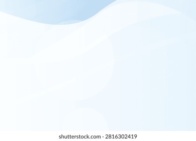 Abstract gradient blue waveform against light background, bluegradient softedges lightbackground