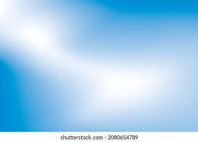 Fondo de color azul y blanco del degradado abstracto. Ilustración vectorial.
