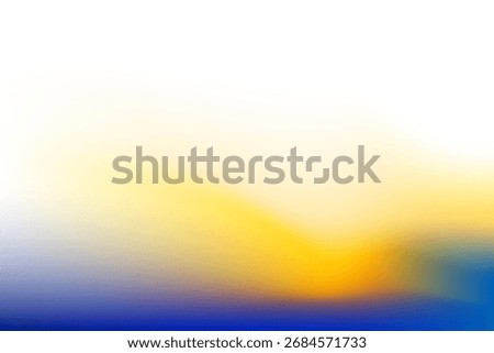Abstract gradient Blue and yellow blending with white background for template, poster, flyer design, wallpaper. Vector illustration