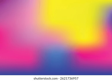 Abstract gradient blur background backdrop with vibrant neon colors like pink yellow orange blue purple and magenta.