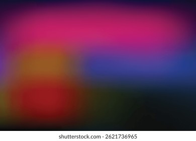 Fundo de fundo de desfoque de gradiente abstrato com cores de néon vibrantes como vermelho rosa amarelo laranja azul roxo e verde
