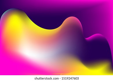 Abstract gradient blur background  vector illustration with pink, violet, purple, and yellow colors .