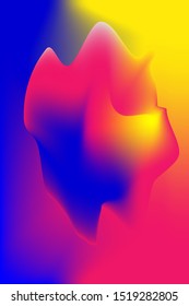 Abstract gradient blur background  vector illustration with pink,blue and yellow colors for deign concepts.