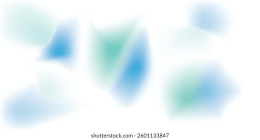 Abstract gradient blur colors, smoothly blue and green. The liquid and fluid shapes in dynamic visual effect.background modern