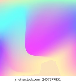 Abstract Gradient. Blur Concept. Purple Soft Background. Rainbow Paper. Chrome Flyer. Hologram Texture. Neon Geometric Illustration. Holographic Background. Blue Abstract Gradient