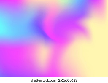 Abstract Gradient. Blur Geometric Illustration. Metalic Paper. Iridescent Texture. Hologram Texture. Neon Glitter. Violet Soft Background. Bright Mesh. Purple Abstract Gradient